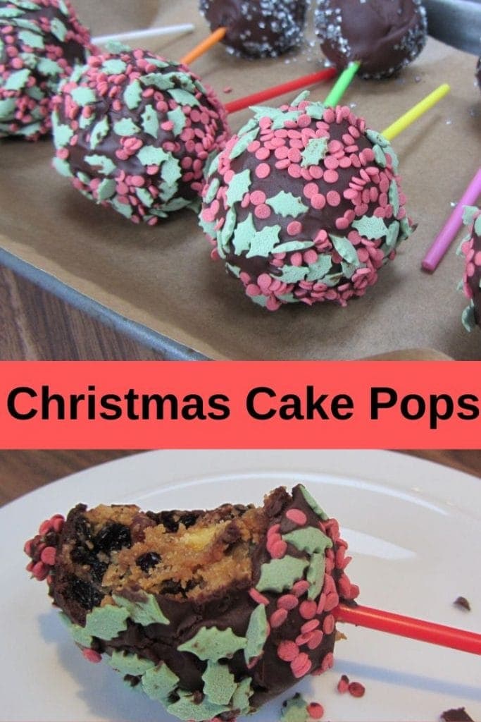 Pin image for Christmas Cake Pops