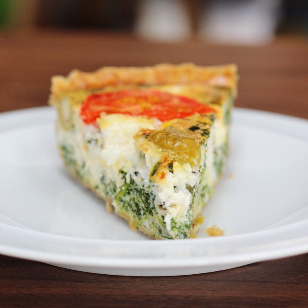 slice of Greek Quiche