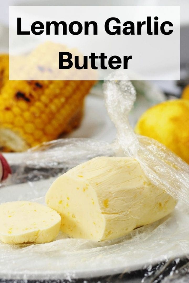 Lemon garlic butter pin image