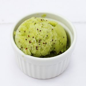 scoop of kiwi sorbet