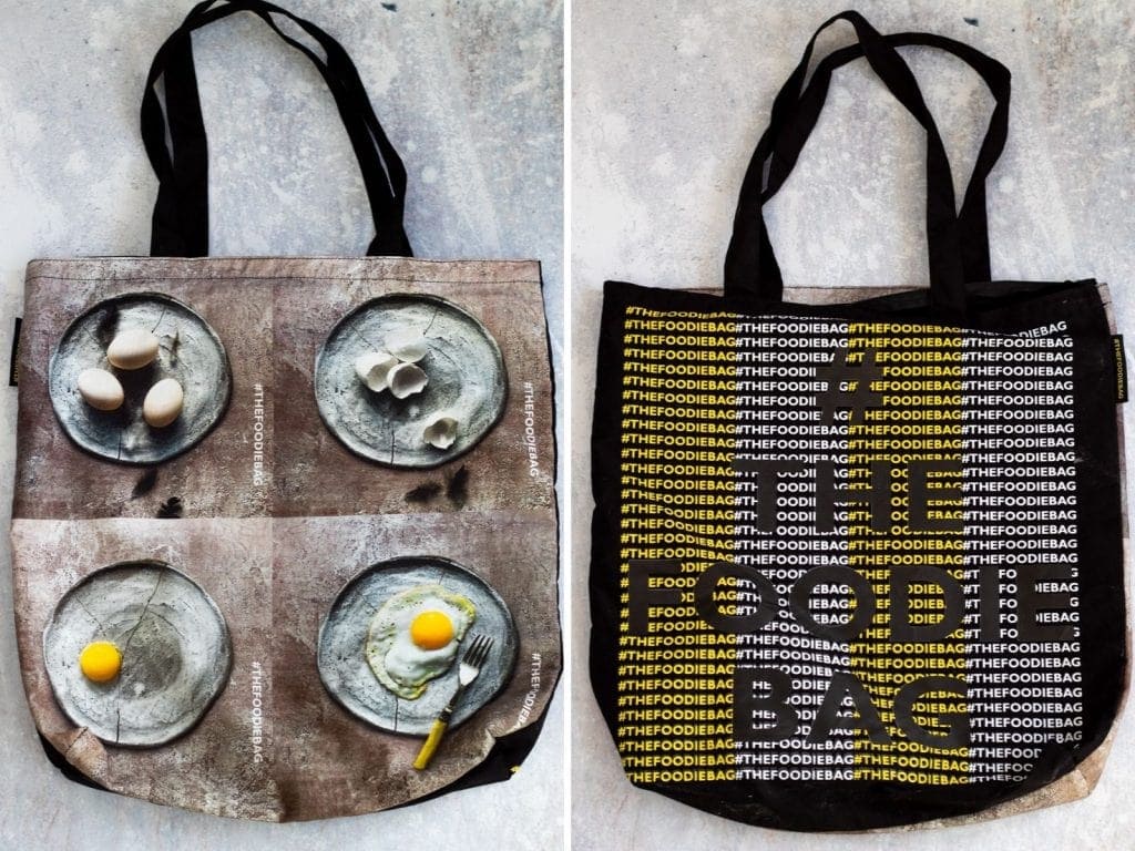 Both sides of the Foodie Bag