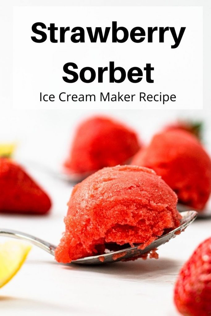 Strawberry sorbet pin image