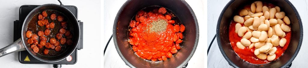 how to make chorizo butter bean stew