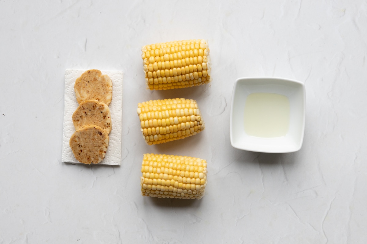 Ingredients for air fried corn